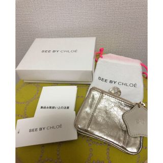 未使用　Chloe 少々キズあり　コインケース　シルバー