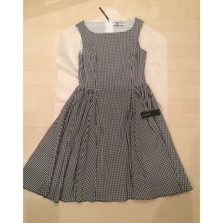 フォクシー(FOXEY) ひざ丈ワンピース(レディース)(ギンガムチェック
