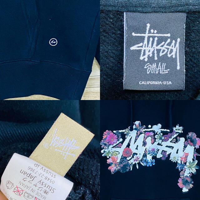 【美品】stussy × the POOL aoyama パーカー　S　黒