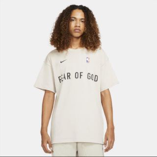 フィアオブゴッド(FEAR OF GOD)のNike × Fear of God ウォームアップ Tシャツ オートミール L(Tシャツ/カットソー(半袖/袖なし))