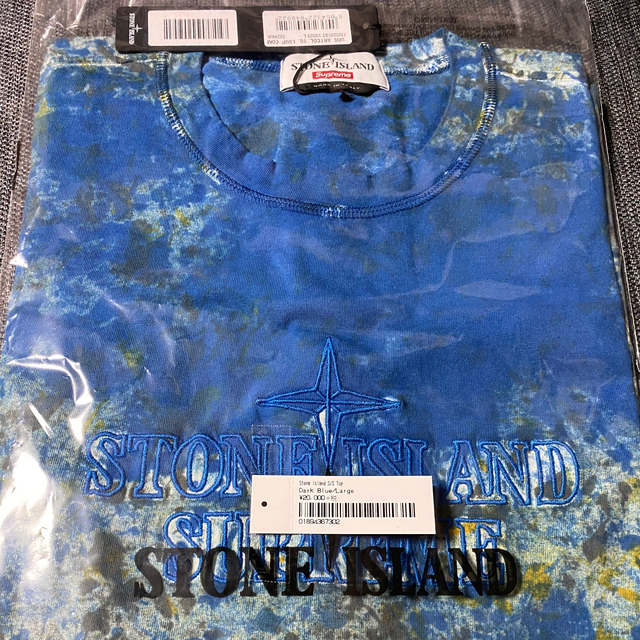 Supreme(シュプリーム)の☆最安値☆supreme × stone Island Lサイズ　おまけ付き☆ メンズのトップス(Tシャツ/カットソー(半袖/袖なし))の商品写真