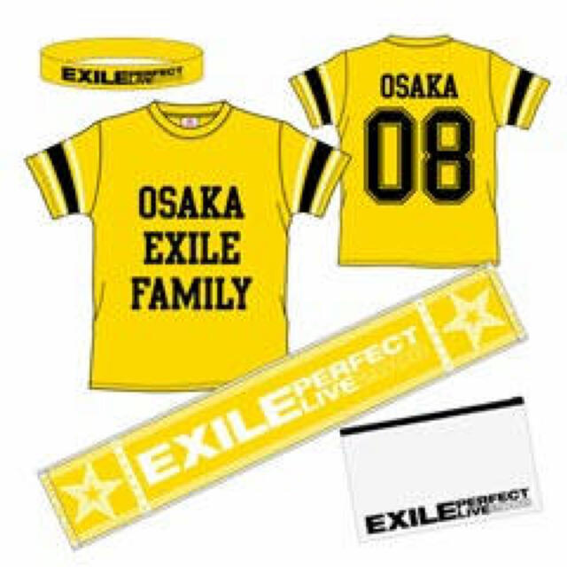 EXILE(エグザイル)のEXILE Perfect Year 2008 ご当地限定グッズ 大阪＆名古屋 エンタメ/ホビーのタレントグッズ(ミュージシャン)の商品写真