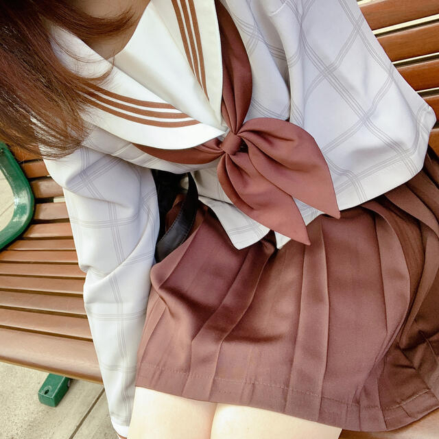 セーラー服 コスプレ 茶色 ブラウン エンタメ/ホビーのコスプレ(衣装)の商品写真