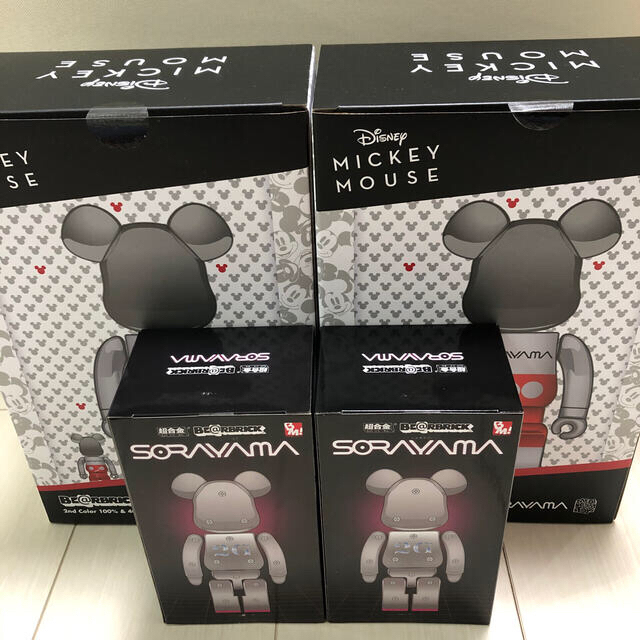 MEDICOM TOY(メディコムトイ)の送料込み 4セット BE@RBRICK MICKEY SORAYAMA 超合金 エンタメ/ホビーのフィギュア(その他)の商品写真