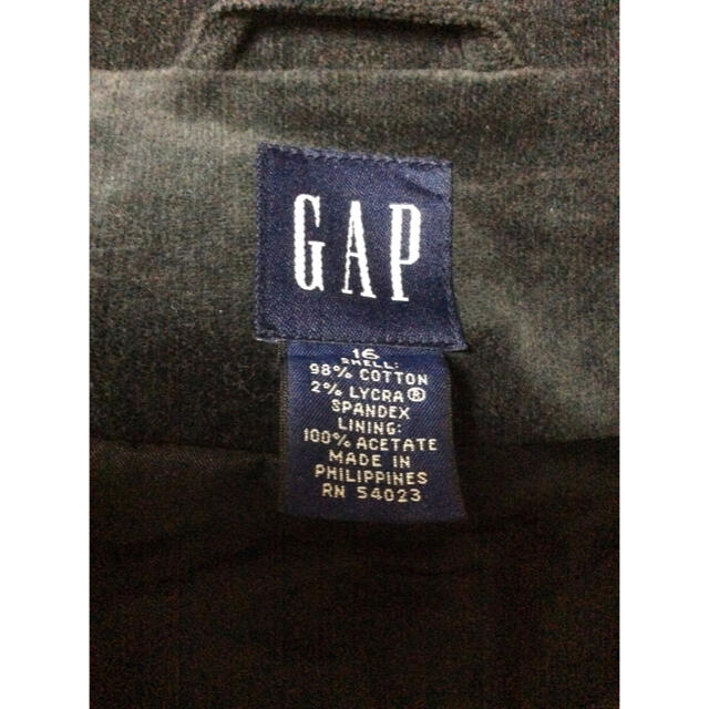 GAP(ギャップ)のレディース ジャケット  GAP ギャップ   ブラック  美品 秋冬物 レディースのジャケット/アウター(テーラードジャケット)の商品写真