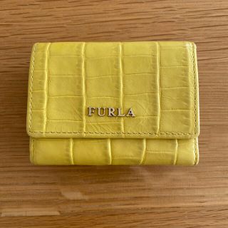 フルラ(Furla)のFURLA フルラ 三つ折り財布 美品　イエロー(財布)