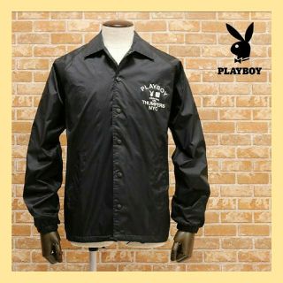 プレイボーイ(PLAYBOY)の新品 秋冬/PLAYBOY/M/コーチジャケット コラボ ブルゾン 黒(ブルゾン)