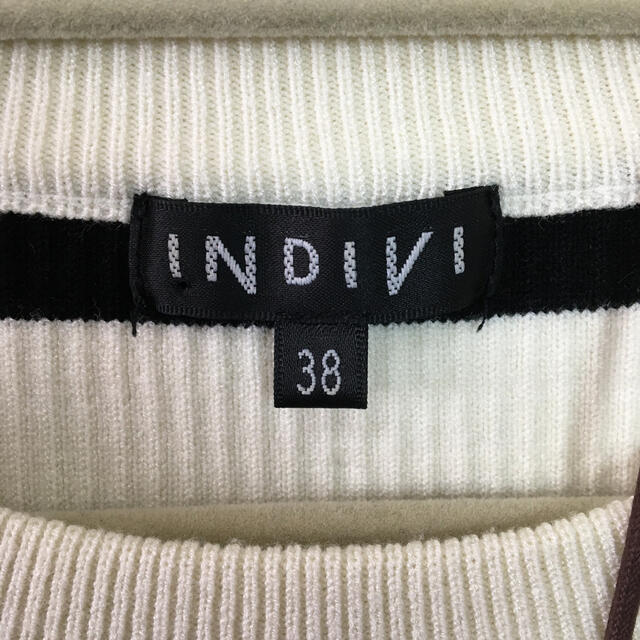 INDIVI(インディヴィ)のINDIVI☆肩下がりボーダーニット☆ゆったりニット レディースのトップス(ニット/セーター)の商品写真