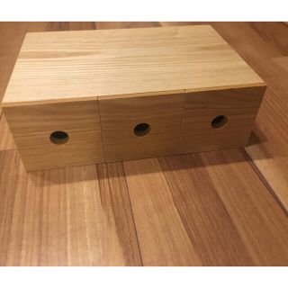 ムジルシリョウヒン(MUJI (無印良品))の無印良品　MUJI MDF小物収納3段(小物入れ)