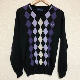 フレッドペリー(FRED PERRY)の77. 【美品】FRED PERRY アーガイル柄 セーター(ニット/セーター)