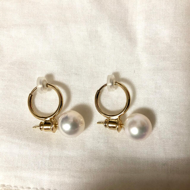 アコヤ真珠　ピアス　18K  あこや真珠 レディースのアクセサリー(ピアス)の商品写真