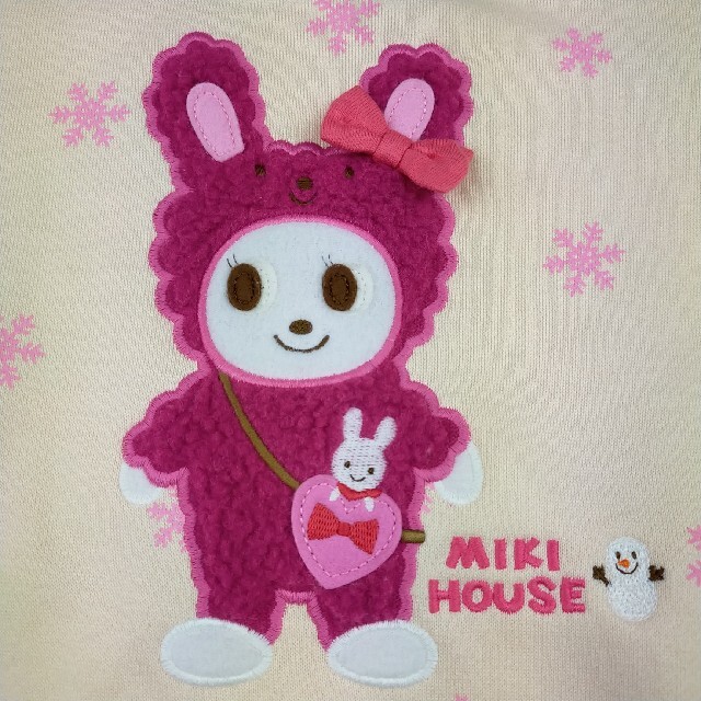 mikihouse(ミキハウス)の【美品】ミキハウス うさこ 着ぐるみ トレーナー 裏起毛 120 キッズ/ベビー/マタニティのキッズ服女の子用(90cm~)(その他)の商品写真