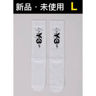 ワイスリー(Y-3)のY-3 ワイスリーTUBE SOCK 靴下 チューブソックス Lサイズ ホワイト(ソックス)