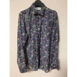 正規 19SS Saint Laurent サンローランパリ ペイズリー シャツ