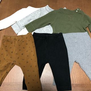 ユニクロ(UNIQLO)のサイズ70 ロンT&ズボン　計6点(パンツ)