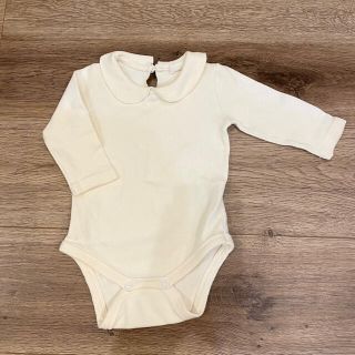 ザラキッズ(ZARA KIDS)のmonbebe＊丸襟ロンパース【Sサイズ】(ロンパース)