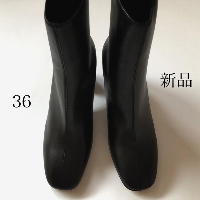 M M M - 新品 36 メゾン マルジェラ バックジップ ブーツ ブラック