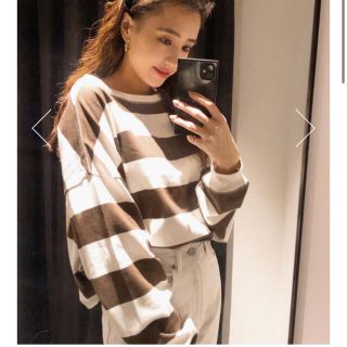 マウジー(moussy)のmoussy LONG SLEEVE LOOSE トップス(カットソー(長袖/七分))