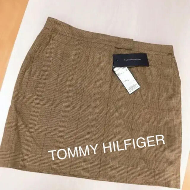 TOMMY HILFIGER(トミーヒルフィガー)のTOMMY HILFIGER❤︎薄ブラウンタータンチェックスカート 新品 レディースのスカート(ミニスカート)の商品写真