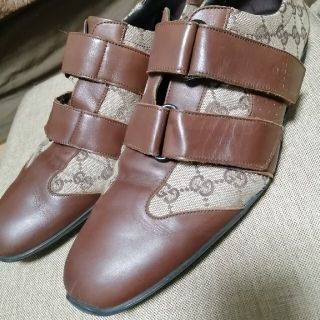 グッチ(Gucci)のhi-ho様専用 GUCCIベルクロスニーカー GG柄(スニーカー)