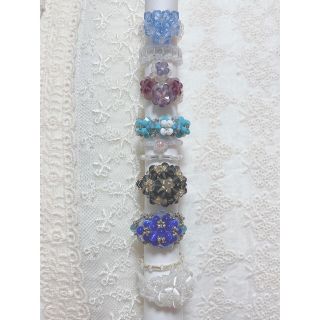 ハンドメイド　ビーズリング(リング)