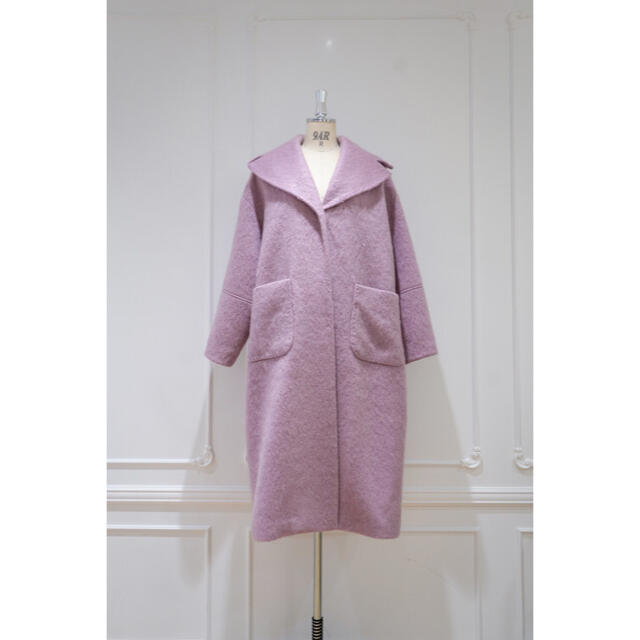 Her lip to Wool and Mohair-blend Coat