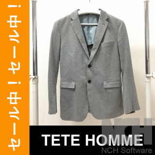 テットオム(TETE HOMME)の㉛【本日最終出品】TETE HOMME／グレー／ジャケット／M／長袖(テーラードジャケット)