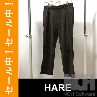 ハレ(HARE)の㉞【セール中】HARE／深緑／スラックス／S／綺麗目(スラックス)