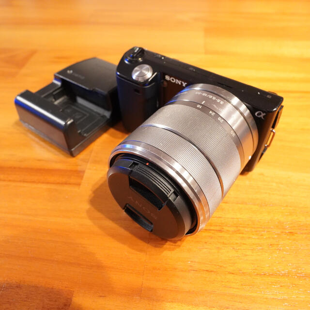 カメラsony nex5 ズームレンズ付き　ブラック