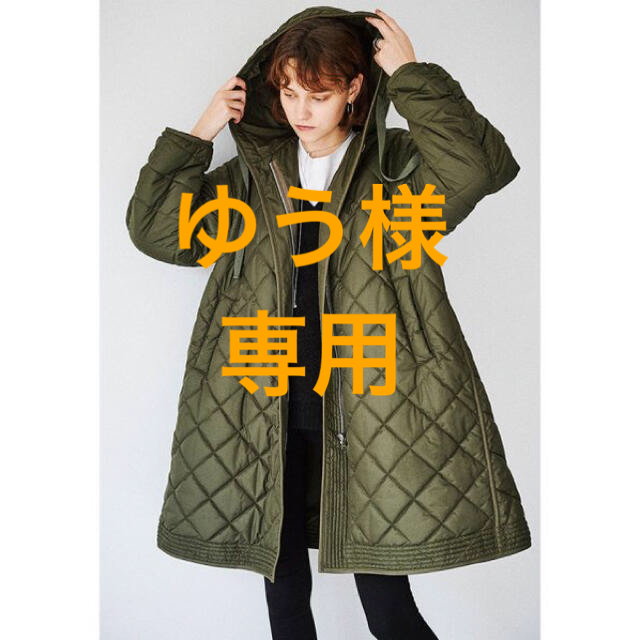 TODAYFUL(トゥデイフル)のクラネCLANE QUILTING HOODIE TENT LINE COAT レディースのジャケット/アウター(ロングコート)の商品写真