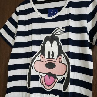 ディズニー(Disney)のワンピース  グーフィー  ディズニー  ロングTシャツ  チュニック ワンピ(ミニワンピース)