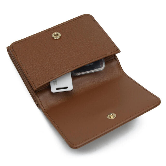 Ungrid(アングリッド)のUngrid 牛革 三つ折りミニ財布 レディースのファッション小物(財布)の商品写真