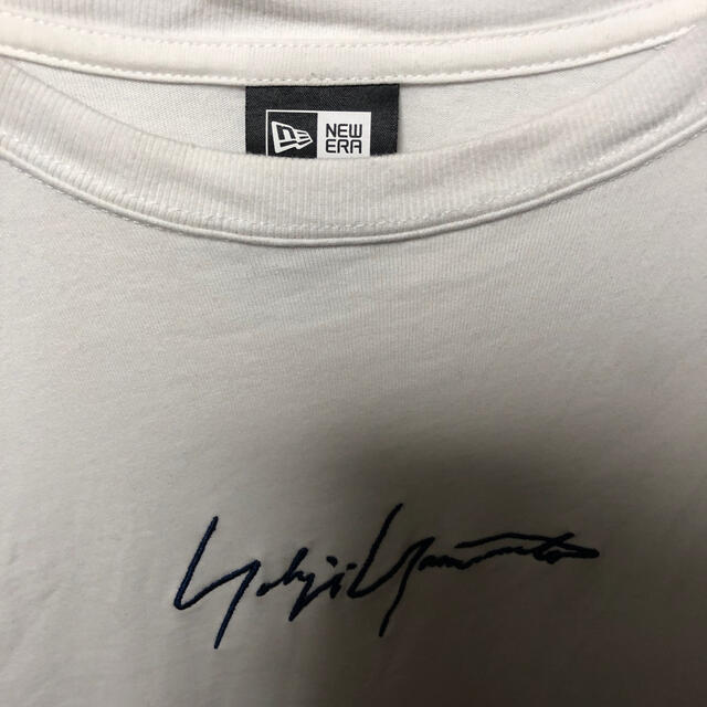 「希少」Yohji Yamamoto NEW ERA Tシャツ　白Tシャツ/カットソー(半袖/袖なし)