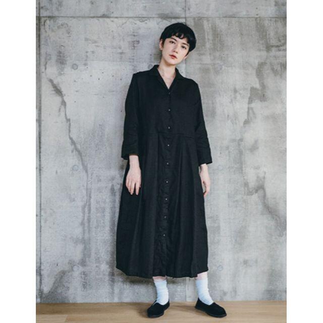 fog linen work☆hal ワンピース☆ブラック☆後藤由紀子