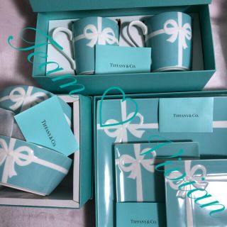 ティファニー(Tiffany & Co.)のティファニーブルーボウ 4点セット【ご自宅用】(食器)