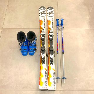 ロシニョール ROSSIGNOL ショートスキー 110 サイズ調整 \u0026ケース付