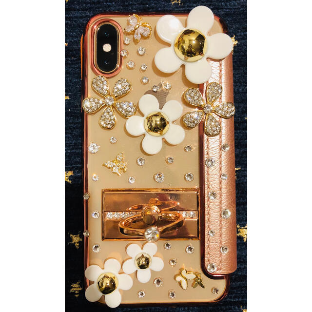 SWAROVSKI - 開運キラキラ スマホケース 花 蝶 スワロフスキ SWAROVSKI - 開運キラキラ スマホケース 花 蝶 スワロフスキ