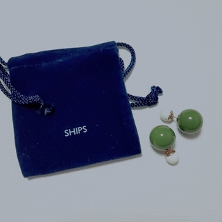 シップス(SHIPS)のSHIPS　抹茶ボール　ボールキャッチ　ピアス　シップス(ピアス)