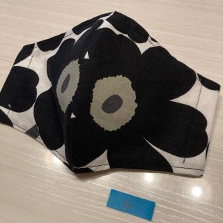 マリメッコ(marimekko)の立体　インナーマスク　黒6(その他)