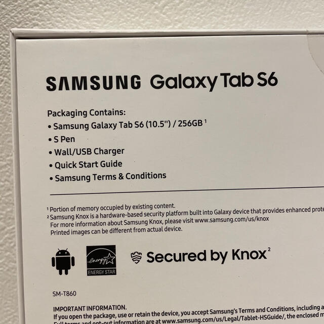 SAMSUNG(サムスン)のSamsung Galaxy Tab S6 Wi-Fi 新品・未使用 スマホ/家電/カメラのPC/タブレット(タブレット)の商品写真