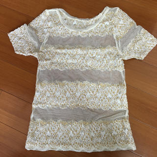 ムルーア(MURUA)の《MURUA》チュールレーストップス半袖(Tシャツ(半袖/袖なし))