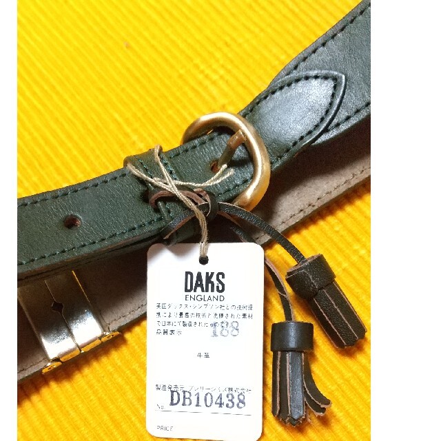 DAKS(ダックス)のDAKS  ベルト  モスグリーン  未使用新品 レディースのファッション小物(ベルト)の商品写真