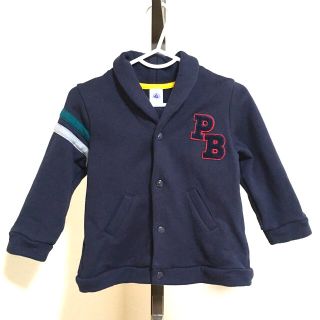 プチバトー(PETIT BATEAU)の週末限定値下げ☆プチバトー☆スウェット素材ロゴ入りジャケット☆86センチ(ジャケット/上着)