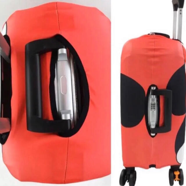 Disney(ディズニー)のみき様専用　スーツケースカバー　ブラックミッキー  S レディースのバッグ(スーツケース/キャリーバッグ)の商品写真