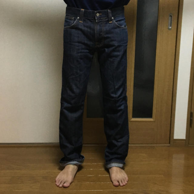 nudie jeans slim jim (29inc)ブラックデニム