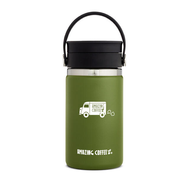 【お値下】amazing coffee タンブラーHydro Flask カーキ