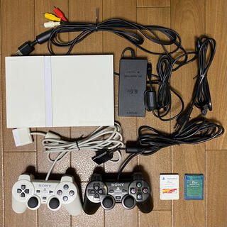 プレイステーション2(PlayStation2)の薄型PS2  scph-7700 セラミックホワイト 本体セット(家庭用ゲーム機本体)