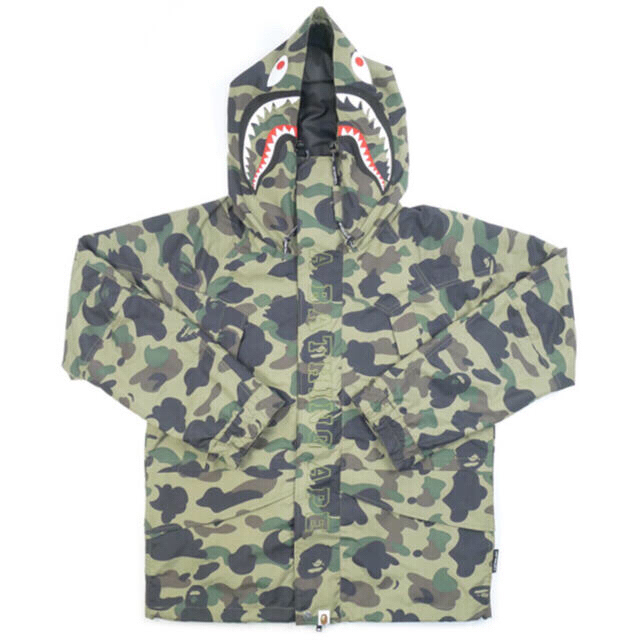 a bathing ape 1st camo シャークスノボジャケット