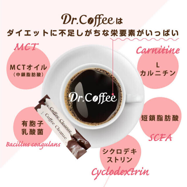 Dr.Coffee コーヒー味 コスメ/美容のダイエット(ダイエット食品)の商品写真