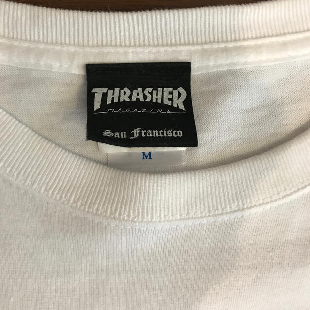 THRASHER(スラッシャー)のTHRASHER   MAGAZINE  長袖　Tシャツ　白　レディース レディースのトップス(Tシャツ(長袖/七分))の商品写真